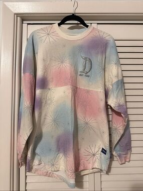 Disney Pastel Tie-Dye Starburst Long Sleeve Pullover